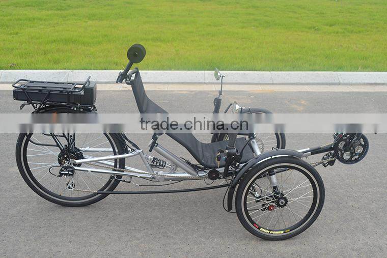250w Foldable Suspension Electric Recumbent Trike