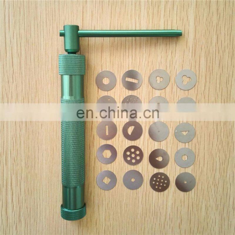High Quality Green Clay Extruders Sculpture Gun Sugar Paste Extruder Fondant Cake Polymer Tool