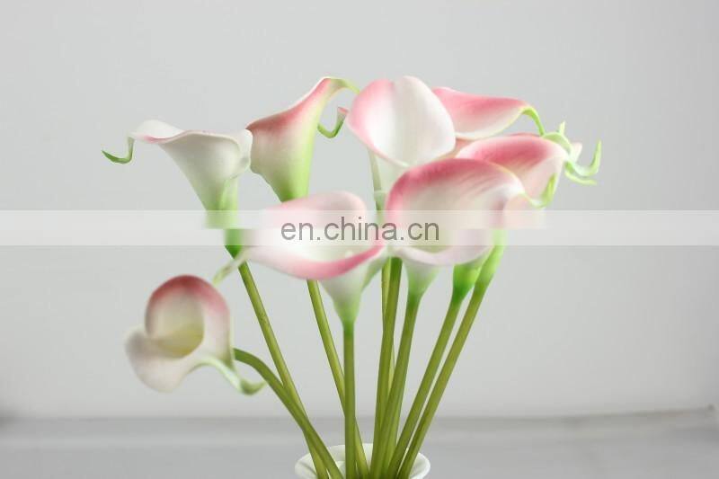 5cm head calla lily artificial flower 10pcs/lot PU real touch flowers home decoration wedding bouquet Decorative Flower