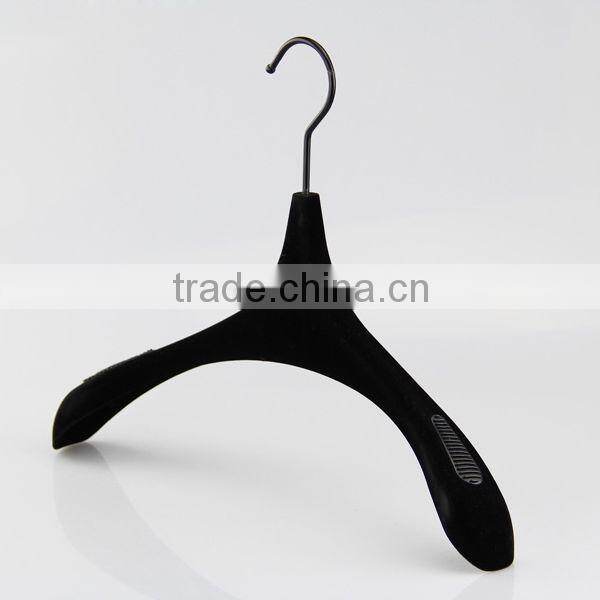 high end fashion velvet hanger with special shape for luxury clothes