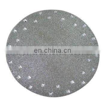 purple beaded placemats