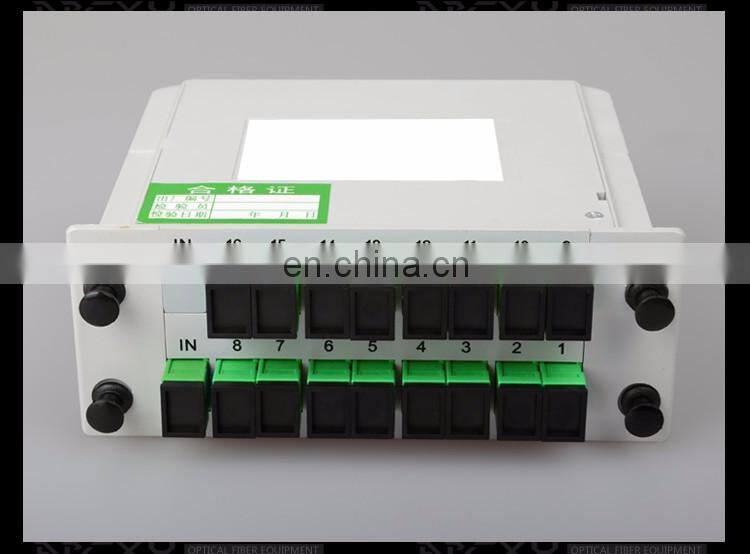 FTTH 1X16 PLC Insertion Type cassette Fiber Optic box Splitter with SC/apc connector