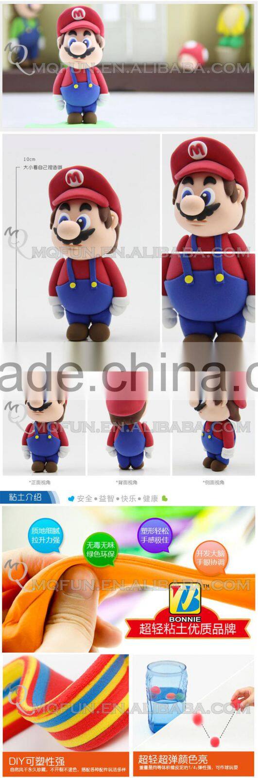 Mini Qute Bonnie Kawaii Anime game super mario bro DIY cartoon building blocks plasticine clay educational toy NO.BN9988-1