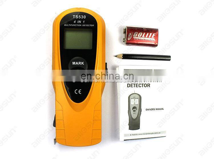 All-Sun TS530 4 in 1 super detector digital multifunction metal detector AC voltage/stud Spotlight&Groove 2m measure tape inside