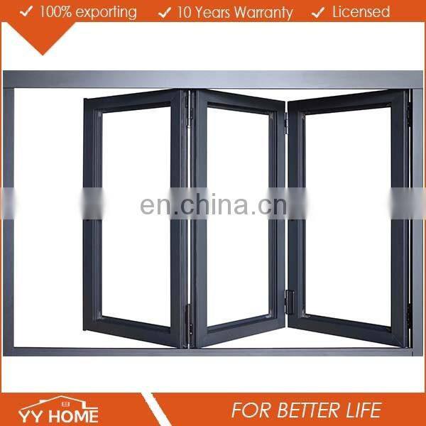 USA/Canada Certified beautiful double glazing insulated aluminium bi-folding window