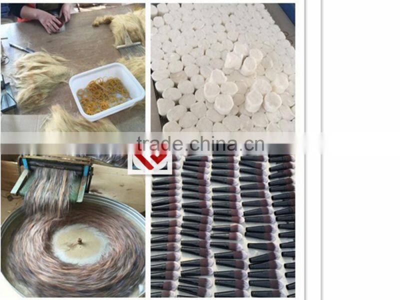 Sample free long aluminum tube small pretty waist series makeup brush