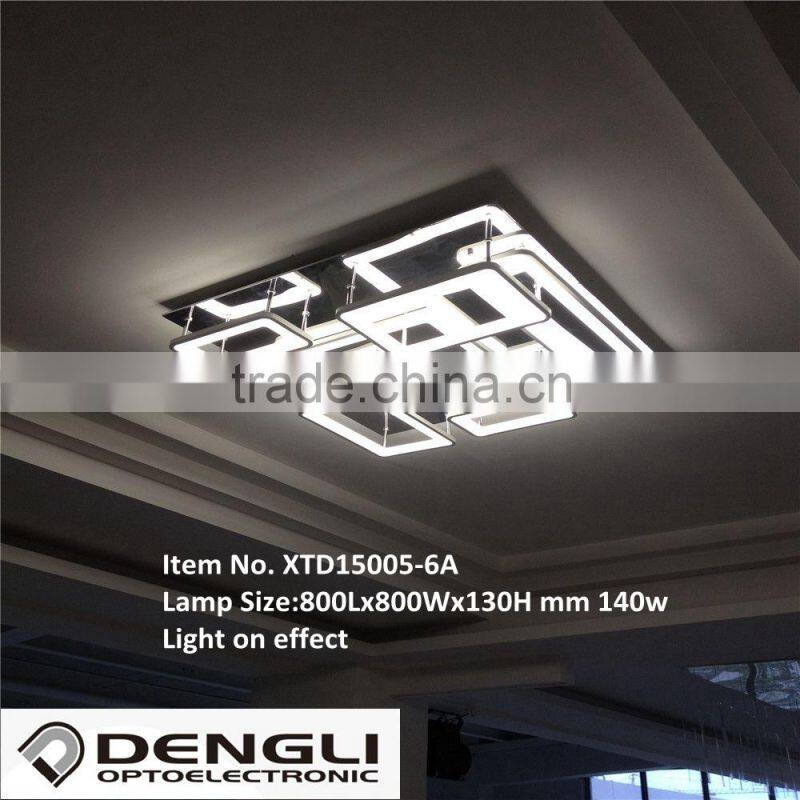 modern simple square acrylic led ceiling light for living room dinning room home villa hotel
