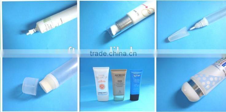 White one time use plastic soft PE tube with cotton swab,personal care cotton swab white plastic tube