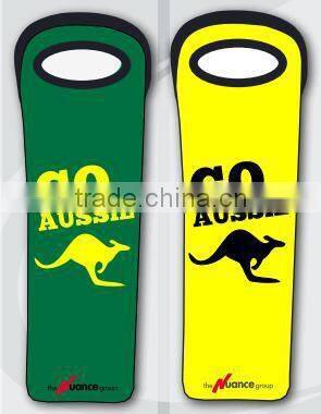 Thermal cooler carrier felt wine bag