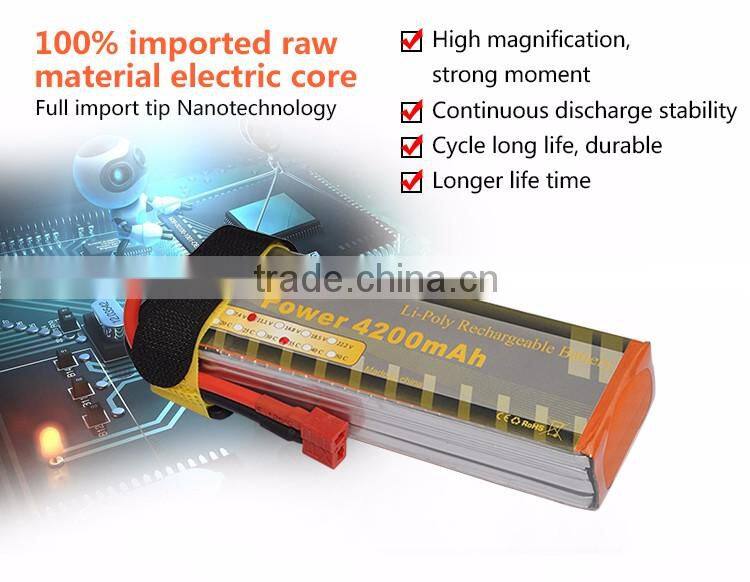 RC Li-po battery 3S 11.1v 4200mah for model airplane