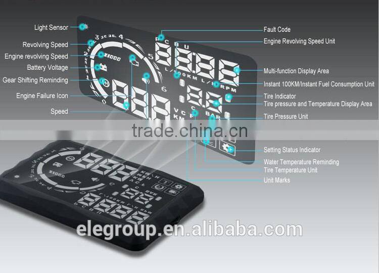Universal HUD Vehicle-Mounted Head up system Head up display