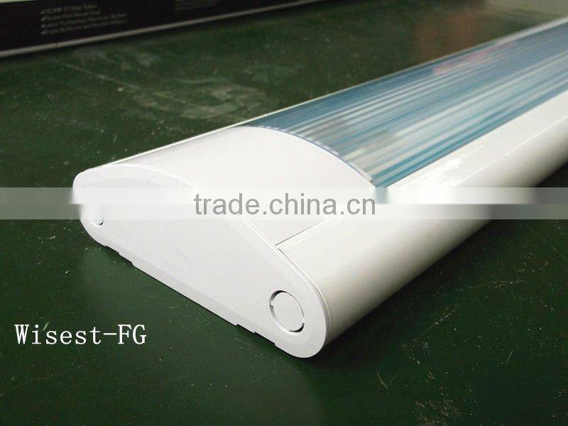 t5/t8 double tube fluorescent light fixture 2x36w with pc cover