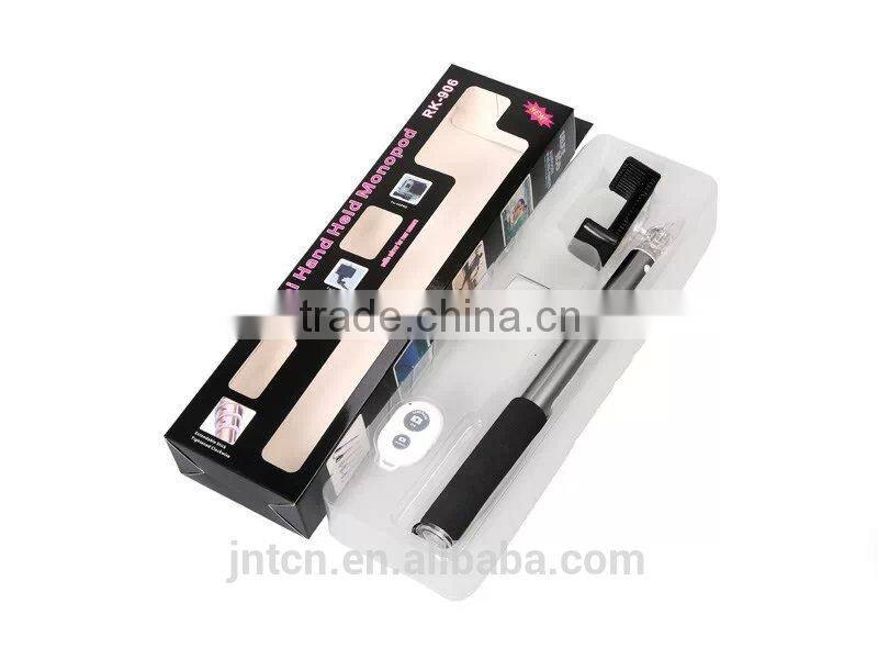 Alu alloy extendable hand held monopod wire selfie stick QC25