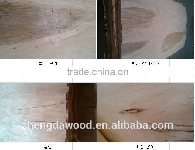 0.30mm keruing gurjan face veneer for india market linyi factory