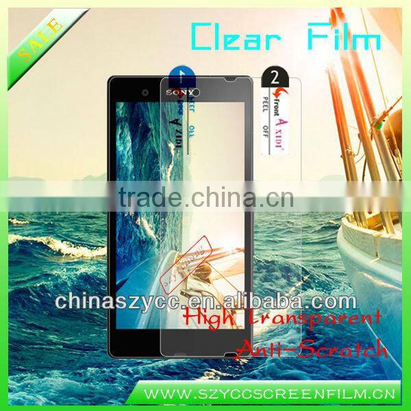 For Sony L36H No Bubbles Clear Mobile Screen Guard(PayPal available)