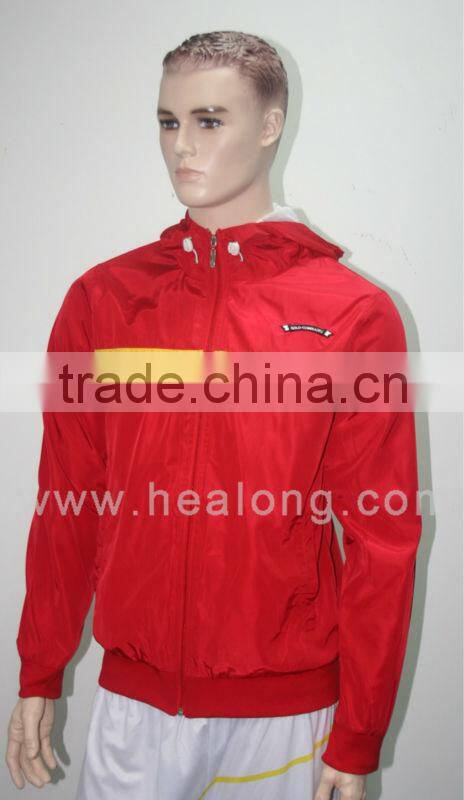 Cheap Custom Made Jacket Outdoor Waterproof Red Jacket 2013 Hot Sale