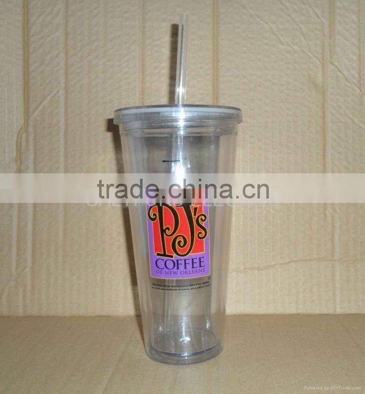 Double wall straw cup - 16OZ/21OZ