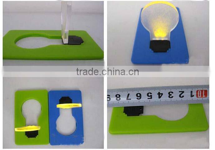 novelty Mini Portable Pocket LED Card Light Lamp put in Purse Wallet