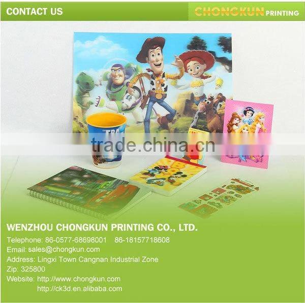 3D lenticular fan, custom print promotional hand fan