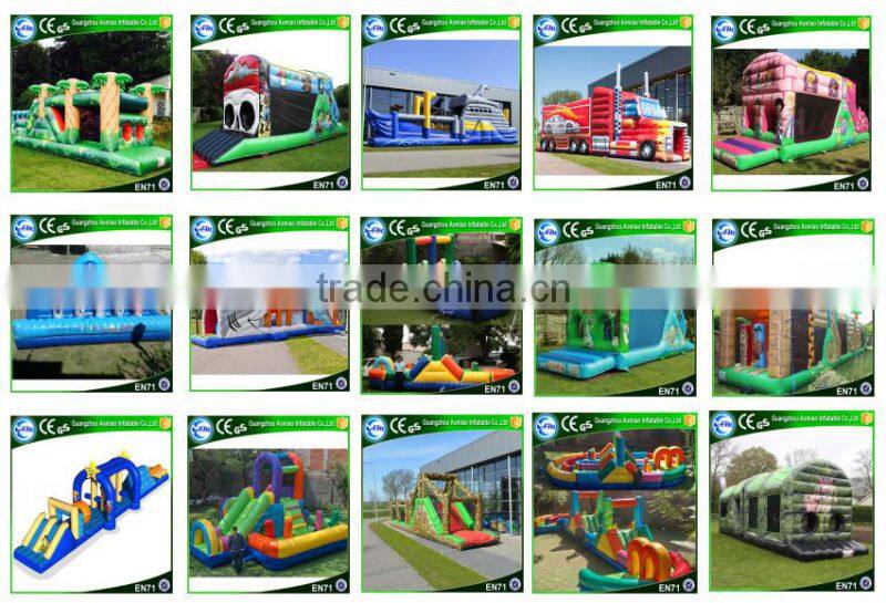 Cheap outdoor obstacle course equipment inflatable obstacle course