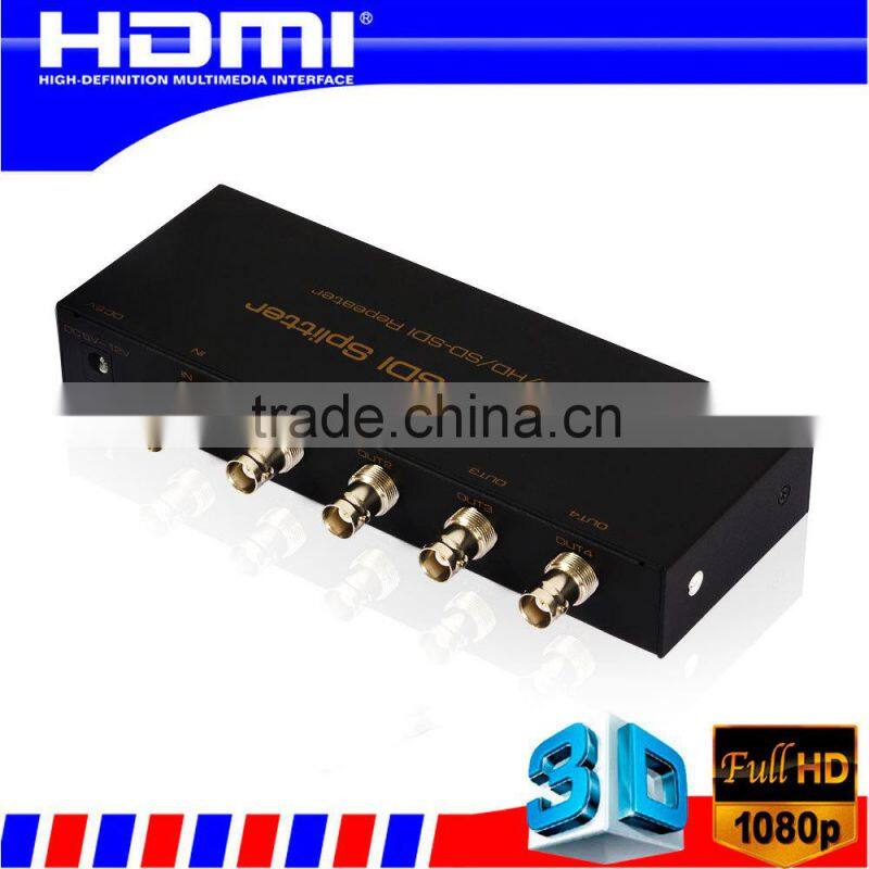 hot sale for 2015 SD/HD/3G SDI Splitter 1x4 1080p