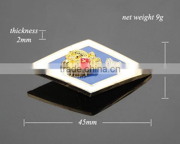 High Quality Russia Moscow University School Uniform Badge Gold Emboss Eagle Souvenir Metal Custom Made Lapel Pin