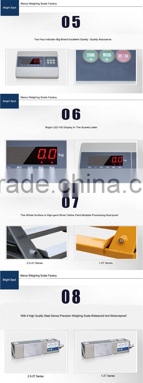 2T Heavy Duty Pallet Jack Weight Scale Manufacturer