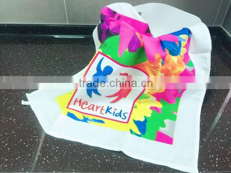 factory price custom designs 100% cotton digital printed kitchen tea towel