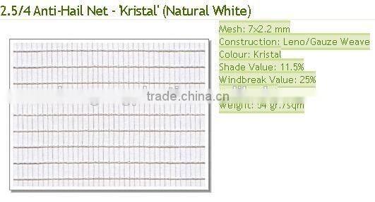 new HDPE material with UV additive for agricultural table grape vinyard anti hail net usage in the rain season