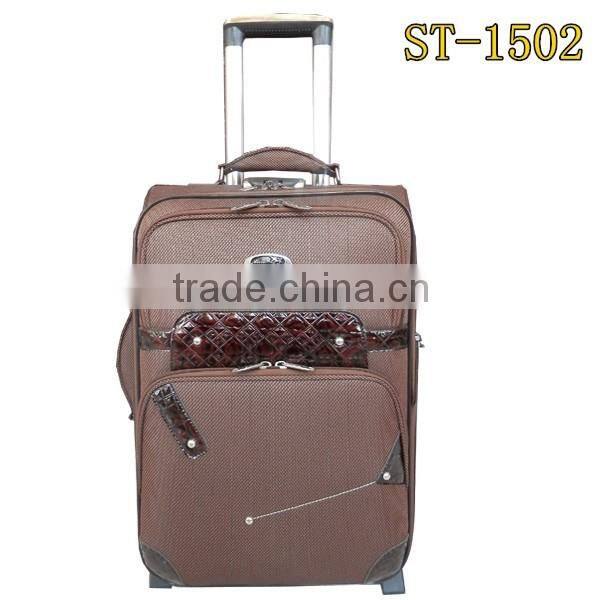 convenient travel trolley luggage bag made in china