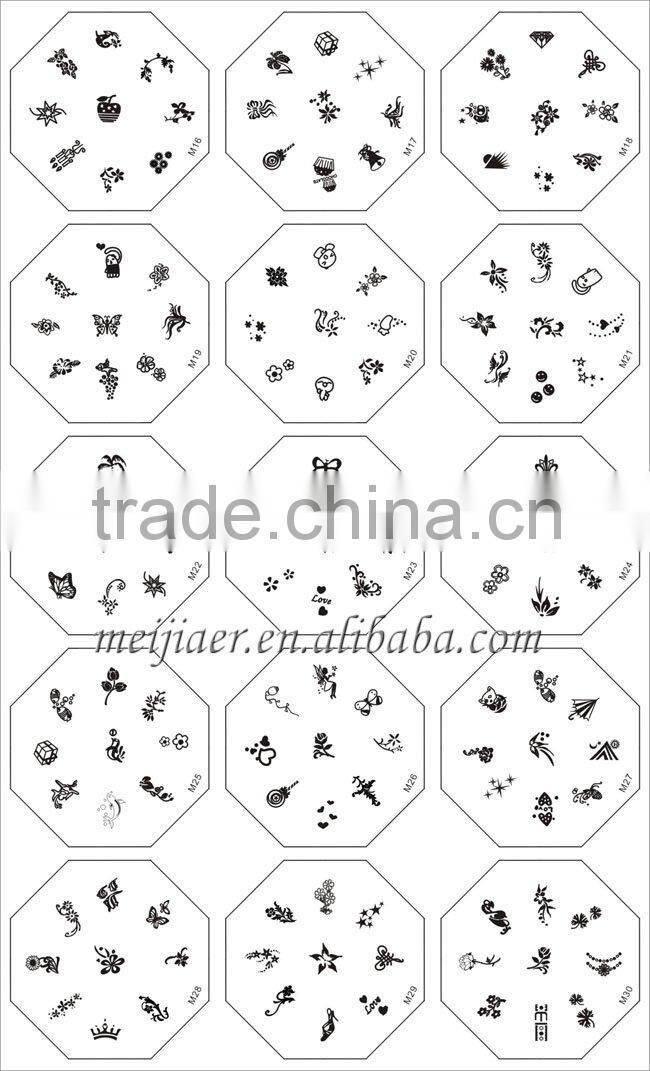 nail printer DIY flower Nail nail art stmaping set