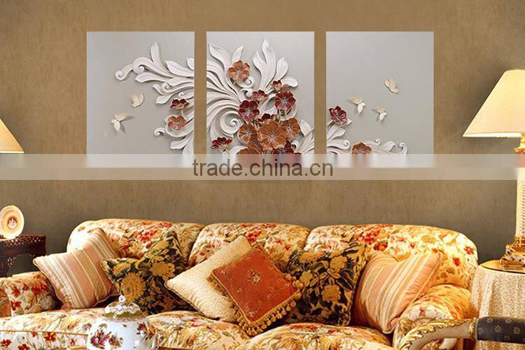 2015 Brilliant Modern Preservation hand-painted abstract flowers