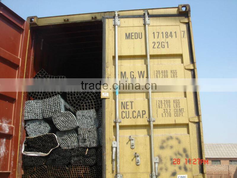 Galvanized square steel pipes