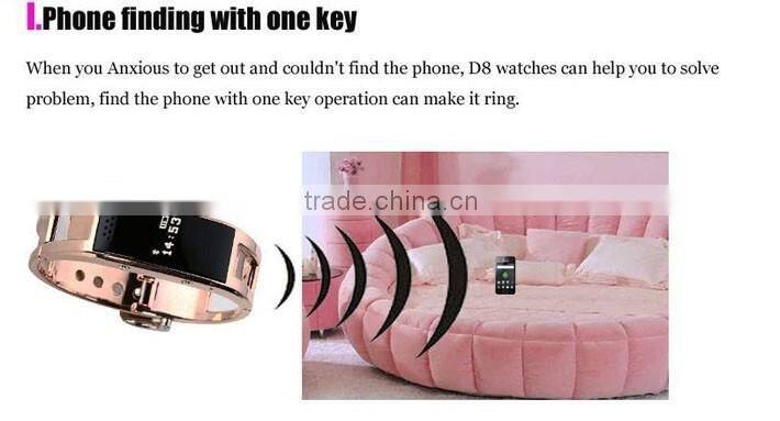 D8 Fashionable Sports Mate Smart LED Bluetooth Bracelet With OLED Display