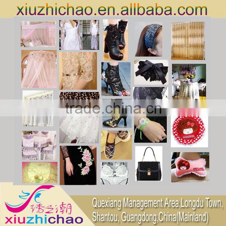 YT015 cotton guipure neckline lace trim applique garment accessories collar designs