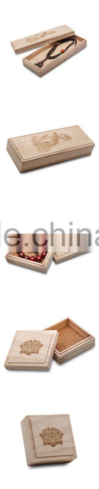 Unfinished Wood Pine Gift Box, Wood Jewelry Box