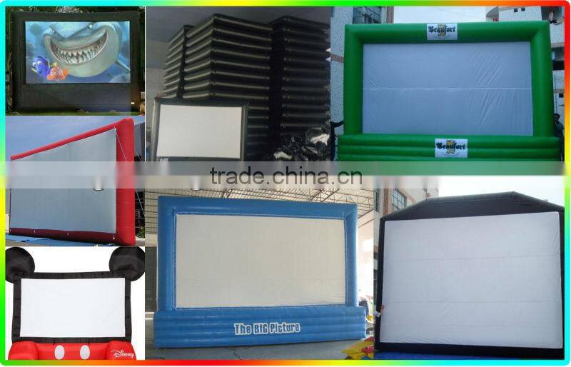 High grade commercial used inflatable movie screen for advertising events