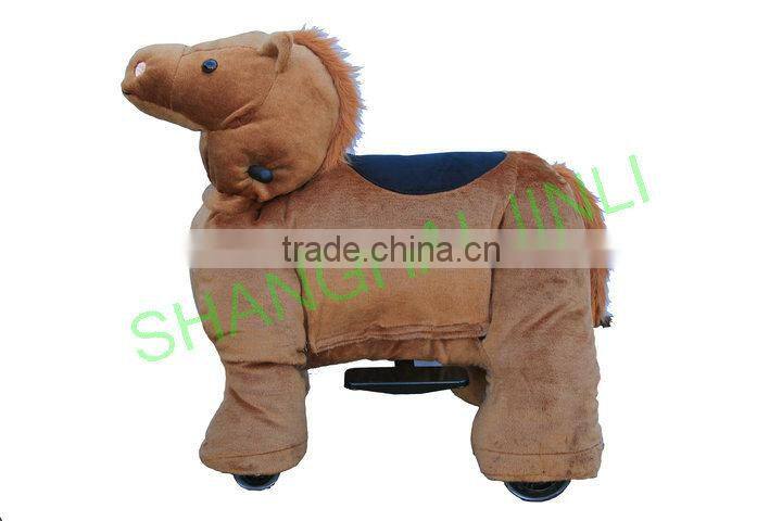JL-B23 Electric brown horse rides, ride on brown horse, walking brown horse, brown horse scooter,walking animal