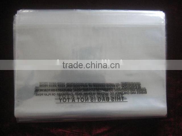 Top Level clear PE self adhesive plastic bags