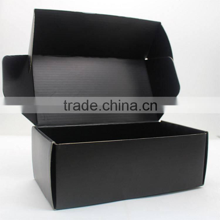 Custom Cardboard Recyclable Storage Black shoes box