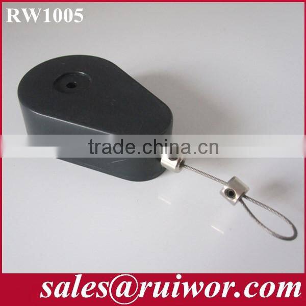 Drop-shaped Retractable anti theft recoiler widely used in cabinet or retail product positioning