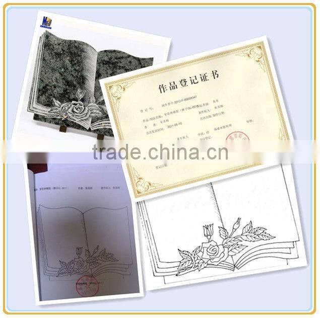 2013 European Carving gravestone with heart