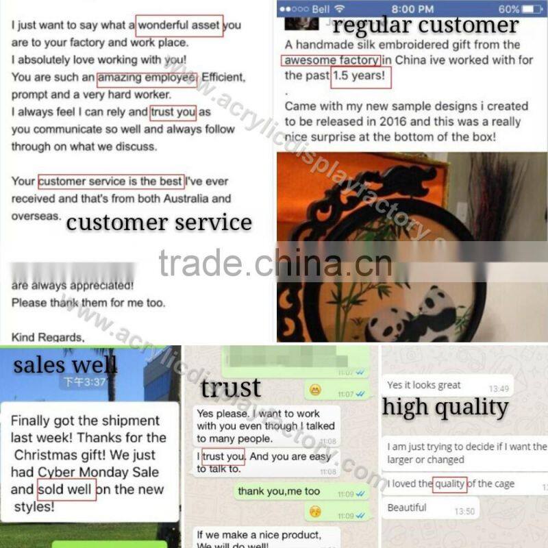 Acrylic photo frame Double-side magnetic crystal clear picture photo frame