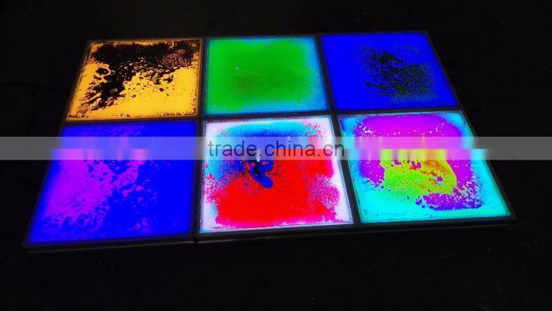 Led Liquid dance floor led dance floor club theme event bar dance floor stage light