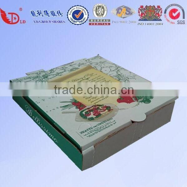 Custom corrugated pizza box for Italy for sale.