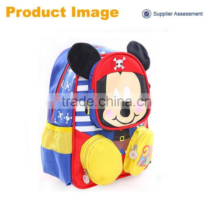 2016 sannovo wholesale cute mickey mouse cartoon kids school bag backpack