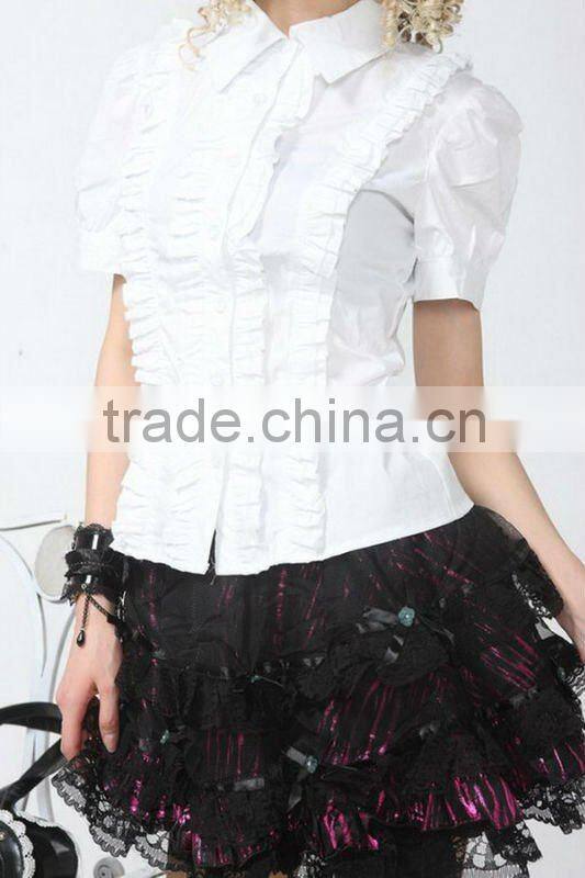 GOTHIC 81091 PUNK Lolita LACE QUEEN SHIRT S-L