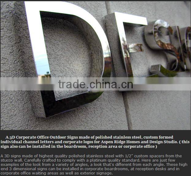 outdoor advertising sign wall-mounted sign