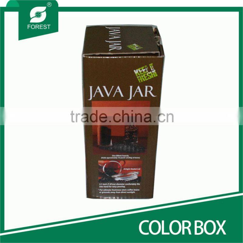CORRUGATED PAPER COLOR BOX FOR COFFEE BIN