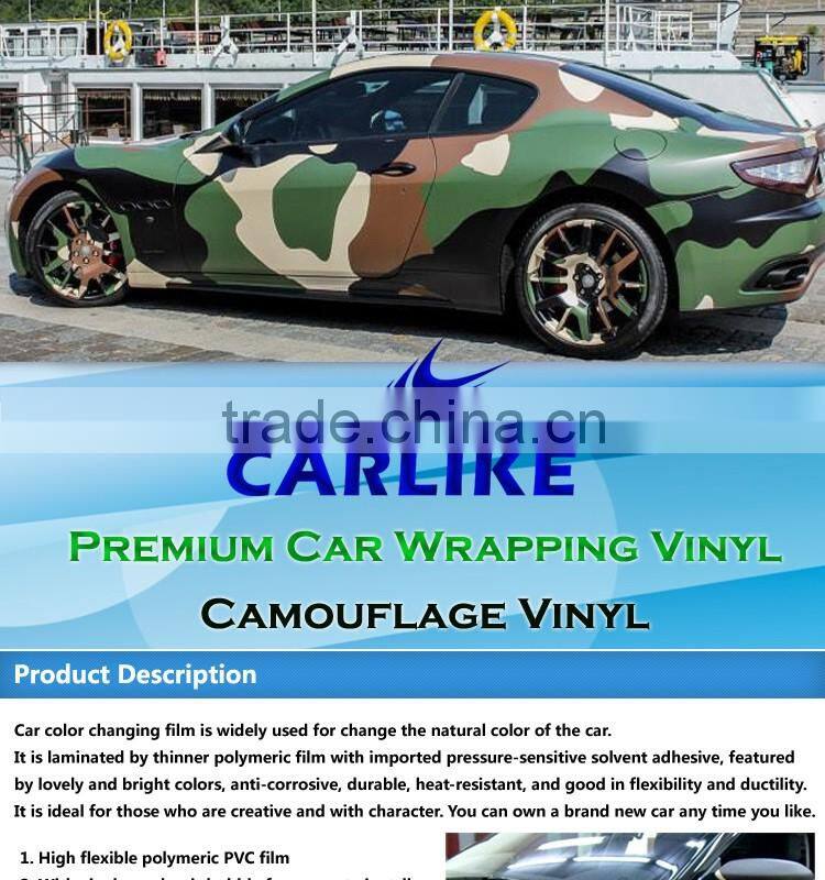 CARLIKE Stretch Auto Vinyl Film Digital Camouflage Sticker Foil
